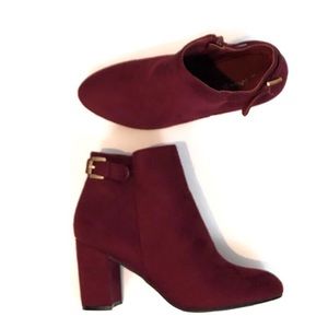 Nature Breeze Faux Suede Platform Bootie NWOT